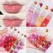 Gireatick 6PCS Fruity Flavors Lip Oil Set | Long-Lasting Moisturizing Balm | Roll-On Gloss Set | Strawberry, Orange, Grape, Avocado, Cherry, Peach | Glossy Lip Makeup | Transparent Lip Gloss - Buy Online on GoSupps.com