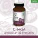 St. Francis Herb Farm Chaga Mushroom Capsules | 100% Pure | High Potency | Immune Booster | Fruiting Body | High in Beta Glucans | 60 Vegicaps - Buy Online on GoSupps.com