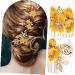 Angoily 4 Sets Hairpin Floral Decor Flower Hair Comb Wedding Party Headpieces Wedding Hair Pin Flower Hair Comb Clip Hair Barrettes Bridal Headdress Zinc Alloy Women's Korean Pearl Flower - Buy Online on GoSupps.com