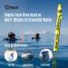 DiveSafe 6ft Delayed Surface Marker Buoy with Over Pressure Valve - High Visibility, Reflective Band, Strobe Light Holder & ABS Finger Reel - Yellow - Buy Online on GoSupps.com