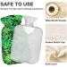NAANLE Tropical Leaves Hot Water Bottle | 2L Transparent Cover for Pain Relief Menstrual Cramps Heat & Cold Therapy - Buy Online on GoSupps.com