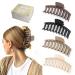 Aimike 4 pieces of hair clip tall 11 cm plastic slipproof hair clip women hair with strong hold large hair clips hair styling accessories for long thick hair neutral pattern 3