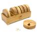 e-Pill Bamboo Weekly Pill Organizer 7 Day Pill Box for Tablets Vitamins or Supplements