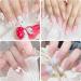 3D Nail Art Gem Kit - Acrylic Butterfly White Flowers Bear Star AB Crystals Cute Nail Charms 3Box Jewelry & Crafting Accessories with Tweezer - Buy Online on GoSupps.com