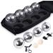 Buy Hengsong Boules Balls Set - 8-Part Classic Garden Game | Durable Iron Chrome Boules for Outdoor Fun | International Shipping Available - Buy Online on GoSupps.com