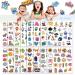 Aresvns Temporary Tattoo for Kids 400+ PCS,Kids Party Supplies Gifts for Children,Colorful cute fake tattoos for boys and girls, waterproof, last long,non-toxic and easy to remove.