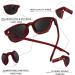 FEISEDY Polarized Vintage Reading Sunglasses for Women & Men - 70s 60s Style UV Protection +1.50 Red Glasses - Buy Online on GoSupps.com
