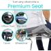 Vive Air Inflatable Seat Cushion Adjustable Air Pressure Relief Coccyx Pain for Car & Office Chair - Grey - Buy Online on GoSupps.com