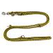 Dogeline Double-leash Practice line for medium dogs up to 45 kg over 39 colors very stable (3.50 m Dortmund) 3.50 m black and yellow