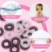 20 Pieces Spiral Hair Ties for Girls & Women - Strong Hair-Friendly Transparent & Black Telephone Cable Hair Ties - Buy Online on GoSupps.com
