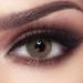 Bella elite colored contact lenses Silky Green (dioptria -0.00) -strongly covering monthly lenses for 3 months green color lenses perfect for dark eyes