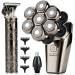 Head Shavers for Bald Head Professional Hair Trimmer for Men Electric Razor Shavers Wet/Dry Shaving Rechargeable Edgers Barber Clippers Men s Grooming Kit