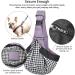 Cuby Dog Carrier Bag for Small Dogs - Hands-Free Breathable Cotton Travel Bag for Pets (Purple Violet) - Buy Online on GoSupps.com