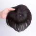 Short Brown Wigs Human Hair Topper Thinning Hair Topper Clip in Hairpieces 20cm Dark Brown Hair Extensions for Women - Buy Online on GoSupps.com