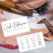 Lash Aftercare Extension Care Cards - 50 Pack | Eyelash False 2x3.5 Symbols | 2-3 Week Refill Instructions | Minimalist Gold Foil | Pink, White, and Black | Extension Care Guide - Buy Online on GoSupps.com
