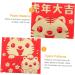 TEHAUX 60 Pcs Year of The Tiger Little Red Packets Lunar Year Supplies Chinese New Year Packet Party Red Packet Lucky Money Envelopes Purses Gift Cash Packet Lyrics Paper Hundred Yuan Assorted Color 2 11.5X8CM - Buy Online on GoSupps.com