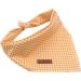Buy Lionet Paws Dog Bandana - Yellow & White Checked Triangular Scarf for Dogs | International Shipping Available - Buy Online on GoSupps.com