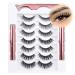 Shop Wiwoseo Magnetic Eyelashes - Natural Look No Glue Waterproof & Reusable with Magnetic Eyeliner & Tweezer - International Shipping Available - Buy Online on GoSupps.com