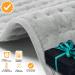 Heating Cushion 30x60cm - Soft Flannel Heat Cushion for Back Neck & Stomach with Automatic Shutdown - Silver Gray - Buy Online on GoSupps.com