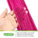 GUOHUI Micro Faux Locs Crochet Hair 36 Inch 5 Packs Dark Pink - DIY Braids Straight Styles (Pack of 5) - Buy Online on GoSupps.com