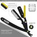 Kaliph Professional Cut Throat Razor Kit for Men - Barber Grade Single Edge Blade Straight Razor - Buy Online on GoSupps.com
