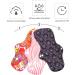 Exceart Reusable Charcoal Sanitary Pads - 3 Pack Multi-Way Menstrual Pads for Teens & Women - Buy Online on GoSupps.com