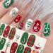 4 Sheets Christmas Full Wraps Nail Stickers Nail Polish Sticker Christmas Self-Adhesive Nail Art Decals Manicure Nail Tips DIY Nail Decorations for Women Girls Christmas Nail Art Design Multicolour - Buy Online on GoSupps.com