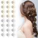 Sanas Spiral Hair Pins 24 Pc Hair Accessories For Women Wedding Hair Accessories For Women Hair Decoration Accessories For Women Party Accessories Spring Flowers 24 Pc (Spring)