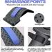 Uucolor Adjustable Back Stretcher & Massage Support - 3 Steps for Posture Correction & Pain Relief (Blue) | Shop Internationally - Buy Online on GoSupps.com