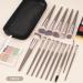 Magefy 15-Piece High-Quality Synthetic Makeup Brush Set with Case | Foundation Powder Concealer & Eyeshadow Brushes (Champagne) - International Shipping Available - Buy Online on GoSupps.com