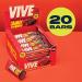 Vive Fruity Nutta Bar - Fruit Jam Filled Vegan Healthy Snack - Gluten Free (20 Pack Jammy Cherry) Jammy Cherry 20 Pack - Buy Online on GoSupps.com