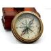 KHUMYAYAD Brass Pocket Compass - Antique Handmade Compass with Leather Case | Fully Functional & Stylish Travel Accessory - Buy Online on GoSupps.com