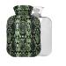 Snakeskin Hot Water Bottle without BAP with Cover 2 l Large Hot Water Bag for Pain Relief Bed Hand and Feet