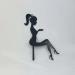 Party Cake Topper Black Acrylic Cake Decoration for Party Celebration Silhouette Design - Buy Online on GoSupps.com