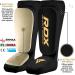 RDX Shin Guards Kickboxing Muay Thai | SATRA Approved MMA Leg Instep Pads | Sparring Training Gear for Martial Arts Boxing | Elasticated Protector for Karate BJJ Taekwondo | Men Women Black Medium - Buy Online on GoSupps.com