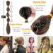 Lantern Bubble Fishtail Braids Cute Ponytail Extensions Natural Fluffy Synthetic Jaw Claw Clip on Pony Tail Hairpiece Fake Hair Extension 18 inch Ash Blonde mix Bleach Blonde - Buy Online on GoSupps.com