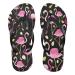 Mnsruu Tropical Summer Animal Flamingo Pattern Flip Flops for Home Hotel Spa Bedroom Travel L for Men Women