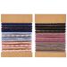24pcs Hair Tie Bracelets Morandi Elastic Hair Bands Decorative Boho Hair Bobbles No Damage Snag Ponytail Holders for for Thick Hair Pony Tails Women Girls Hair Accessories