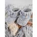 Royal Icon Soft Knitted Newborn Baby Booties with Bow - RI354 Grey | 0-3 Months - Buy Online on GoSupps.com