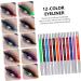 AUTSUPPL 12 Pcs 1 Set Shadow Set Eye Liner Sharpeners Eyeliner Kit Red Eyeliner Plastic Colorful - Buy Online on GoSupps.com