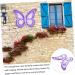 1pc Wrought Iron Colorized Butterfly Decor Wall Art Hanger Wall Hanging Pendant Ornament The Tree - Buy Online on GoSupps.com