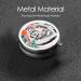 Cute White Tiger Portable Metal Pill Box - Round Mini 3-Compartment Design | Travel Must-Have for Small Pills - Ships Internationally - Buy Online on GoSupps.com