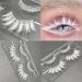 White False Eyelashes for Cosplay & Halloween | Reusable Anime Makeup Extensions - 2 Pairs (Upper & Bottom - Buy Online on GoSupps.com