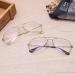 Pilot Metal Frame Anti Blue Light Bolcking Computer Glasses For Men And Women Anti Eye Eyestrain Eyewear Silver XDD996 - Buy Online on GoSupps.com