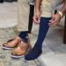 OS1st TS5 Compression Travel Socks - Alleviate Deep Vein Thrombosis & Boost Circulation | Large Natural - Shop Now - Buy Online on GoSupps.com