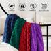Sherpa Throw Blanket - Cozy & Soft Reversible Fuzzy Blanket for Couch, Bed, Sofa - Purple 50x60 - Buy Online on GoSupps.com