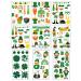 Shamrock Clover Tattoo st Patricks Day Stickers Irish Temporary Tattoos St Patricks Day Accessories Shamrock Patterned Tattoos Party Favors Decorations