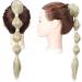Lantern Bubble Fishtail Braids Cute Ponytail Extensions Natural Fluffy Synthetic Jaw Claw Clip on Pony Tail Hairpiece Fake Hair Extension 18 inch Ash Blonde mix Bleach Blonde - Buy Online on GoSupps.com