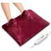 Electric Heated Foot Warmer Soft Flannel with 2h Auto Off & 3 Temperature Settings Full Body Use for Feet, Hands, Back, Shoulders, Abdomen, Pain Relief, Pocket Design 16" x 22" Red
