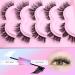 Wiwoseo Lash Extension Kit - Fluffy 18MM Mink Eyelashes & Bond | 5 Pairs D Curly Faux Mink Lashes - Buy Online on GoSupps.com